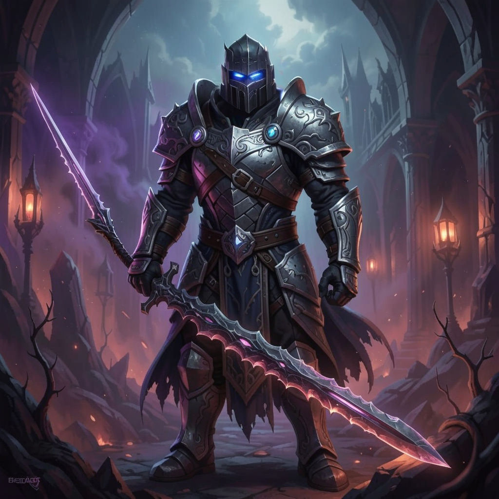 Gothic Steve in Detailed Netherite Armor