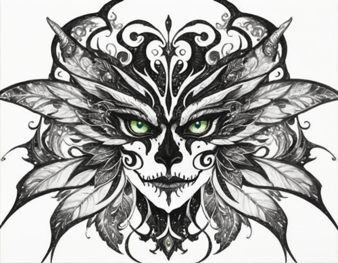 Epic Fantasy Wizard in Elaborate Cursed Armor Casts a Mighty...