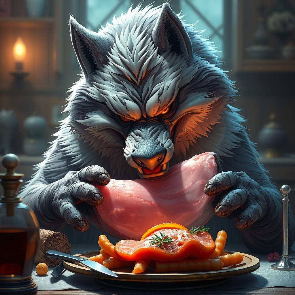 Big Bad Wolf's Anime Ham Dinner