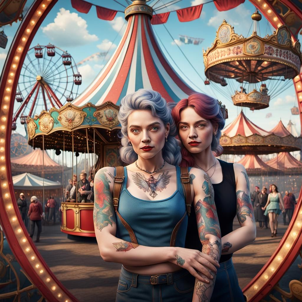 Trapeze Artist Tattoo in Big Top Tent