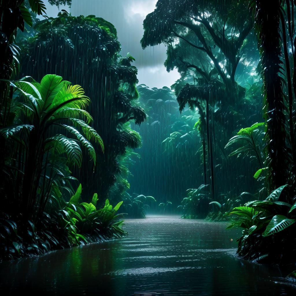 Amazon Rainforest in Epic Storm