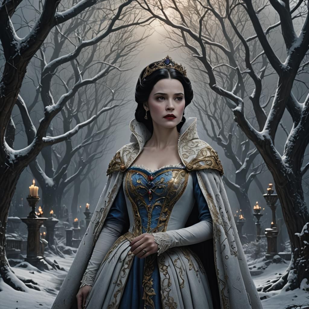 Snow White as Vampire: Epic Digital Matte Painting