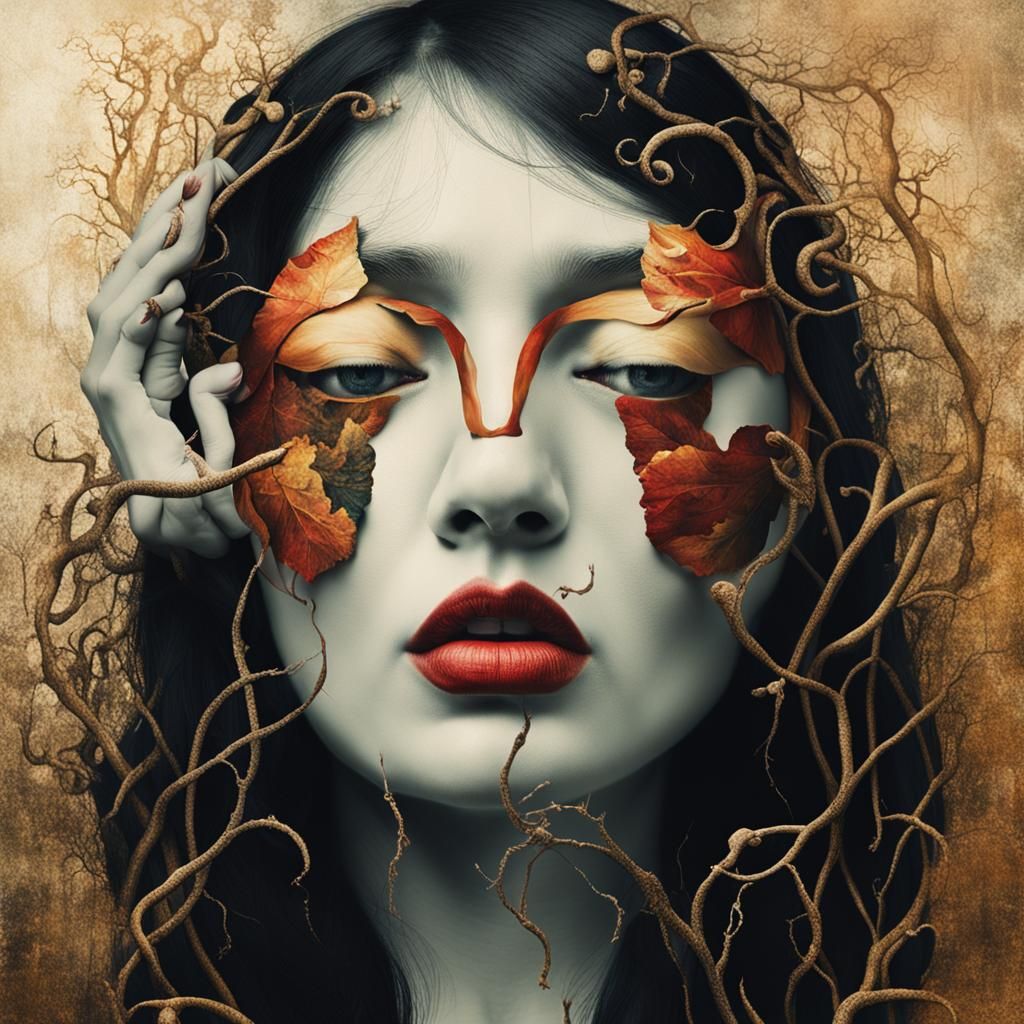 Surreal Figures with Covered Faces