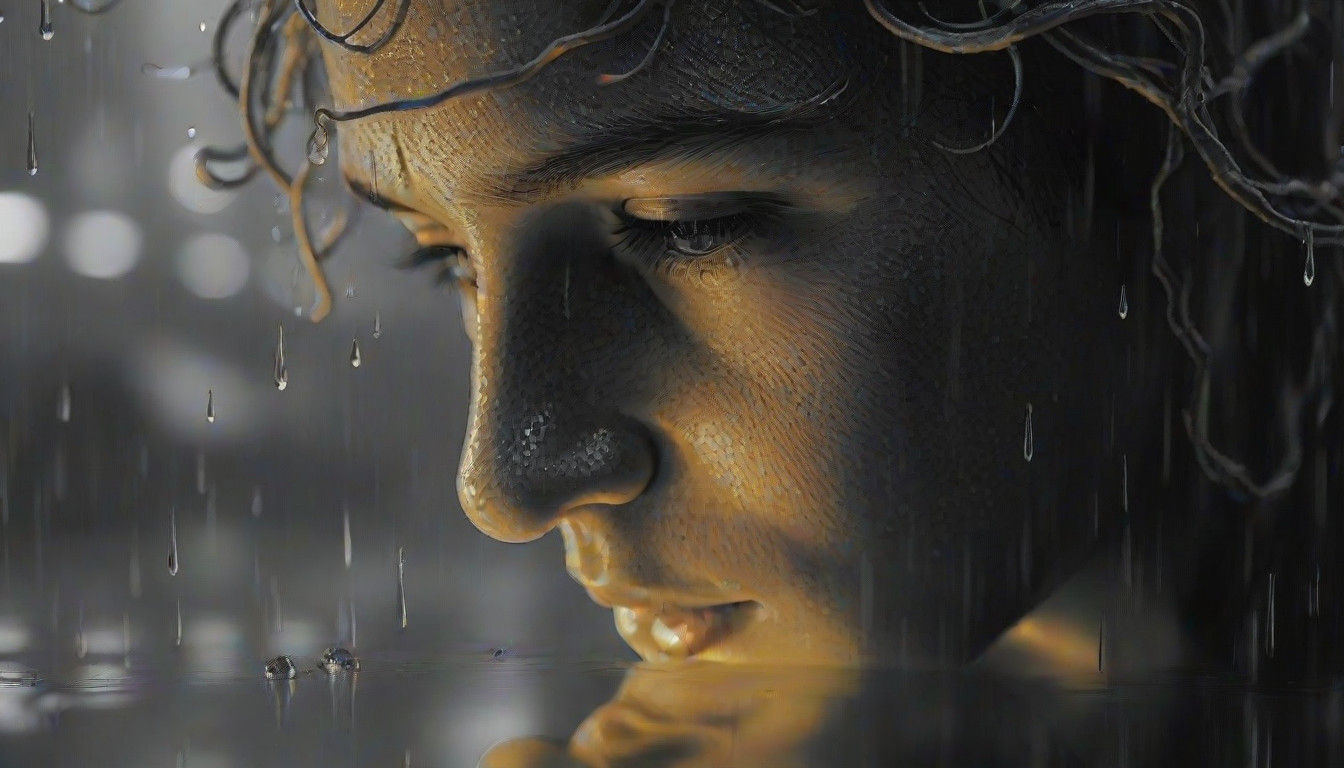 Rainy Cityscape at Dawn