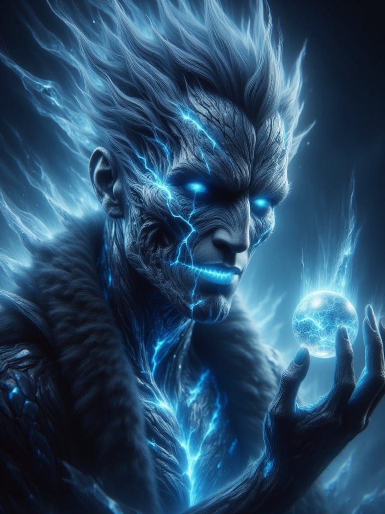 Ethereal Wizard in Dela Cabra Hyper Realism Style