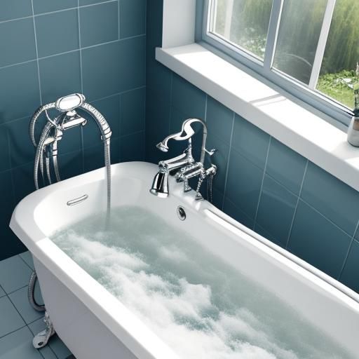 bathtub bubble-bath