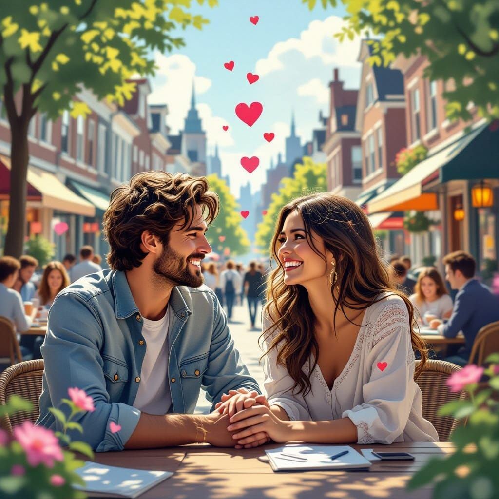 Serene Lovers in a World of Joy