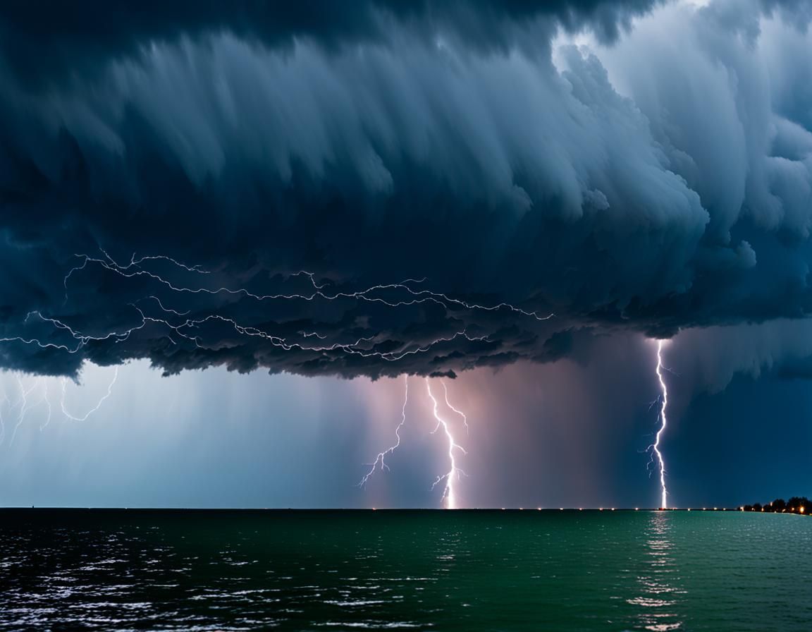 Stormy Skies Over Lake Erie