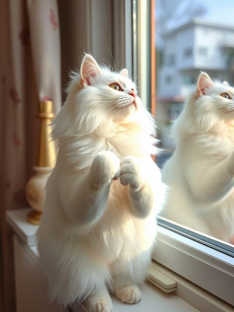 Loving Feline Farewell in Soft Focus