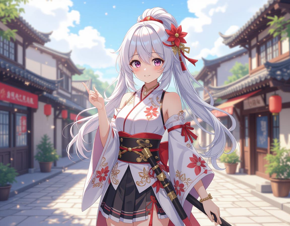 Detailed 3D Anime Art Inspired by WLOP