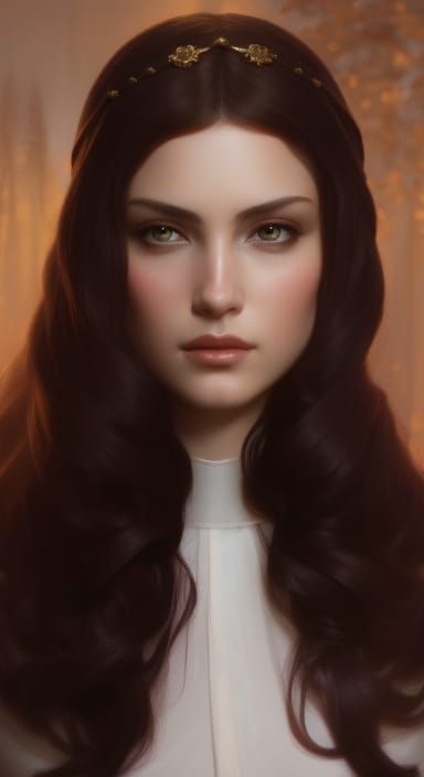 Beautiful Young Cleric Maiden Portrait in 8K