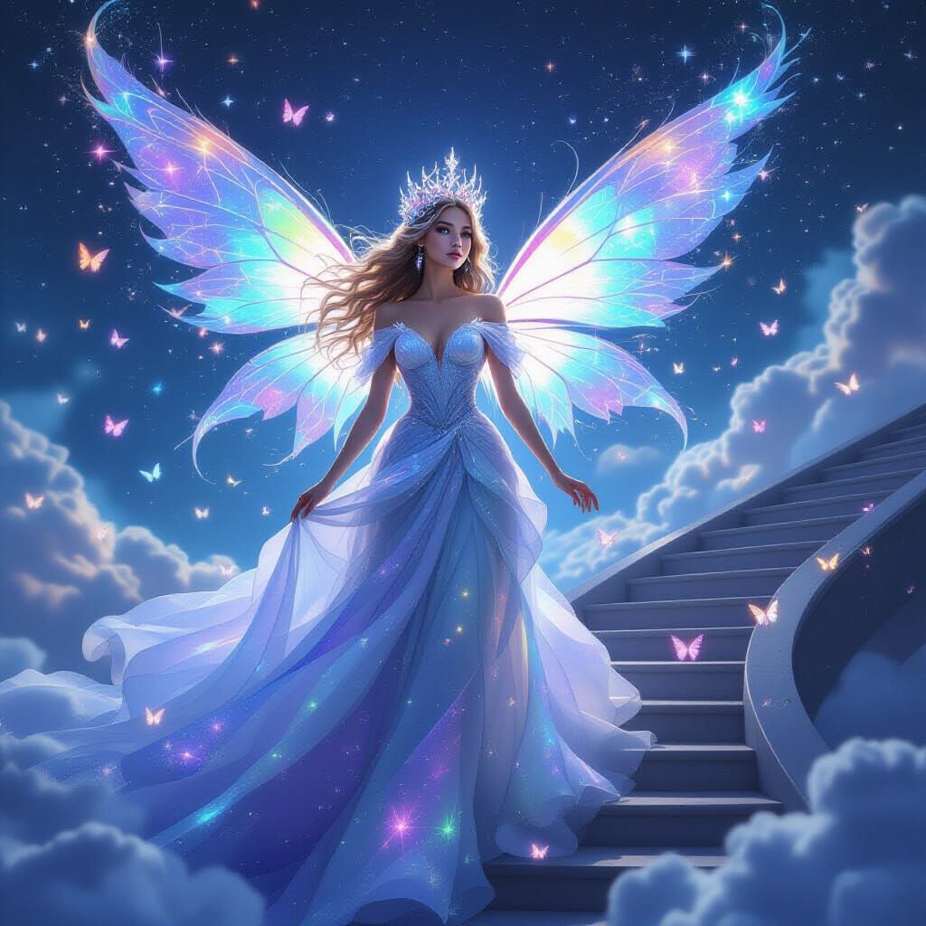 Dreamscape Princess with Galaxy Luminescence and Starry Wing...