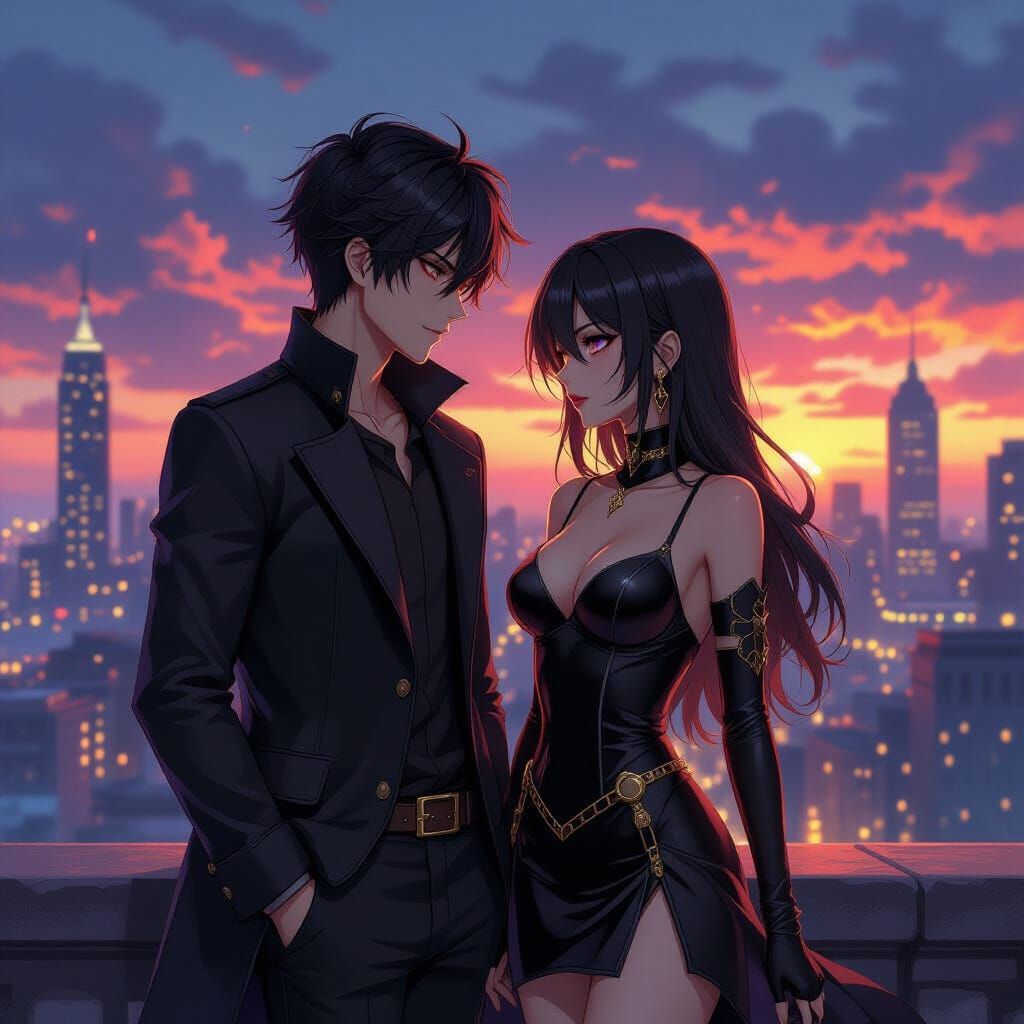 Anime Art of Brother Falling for Supervillain Sister