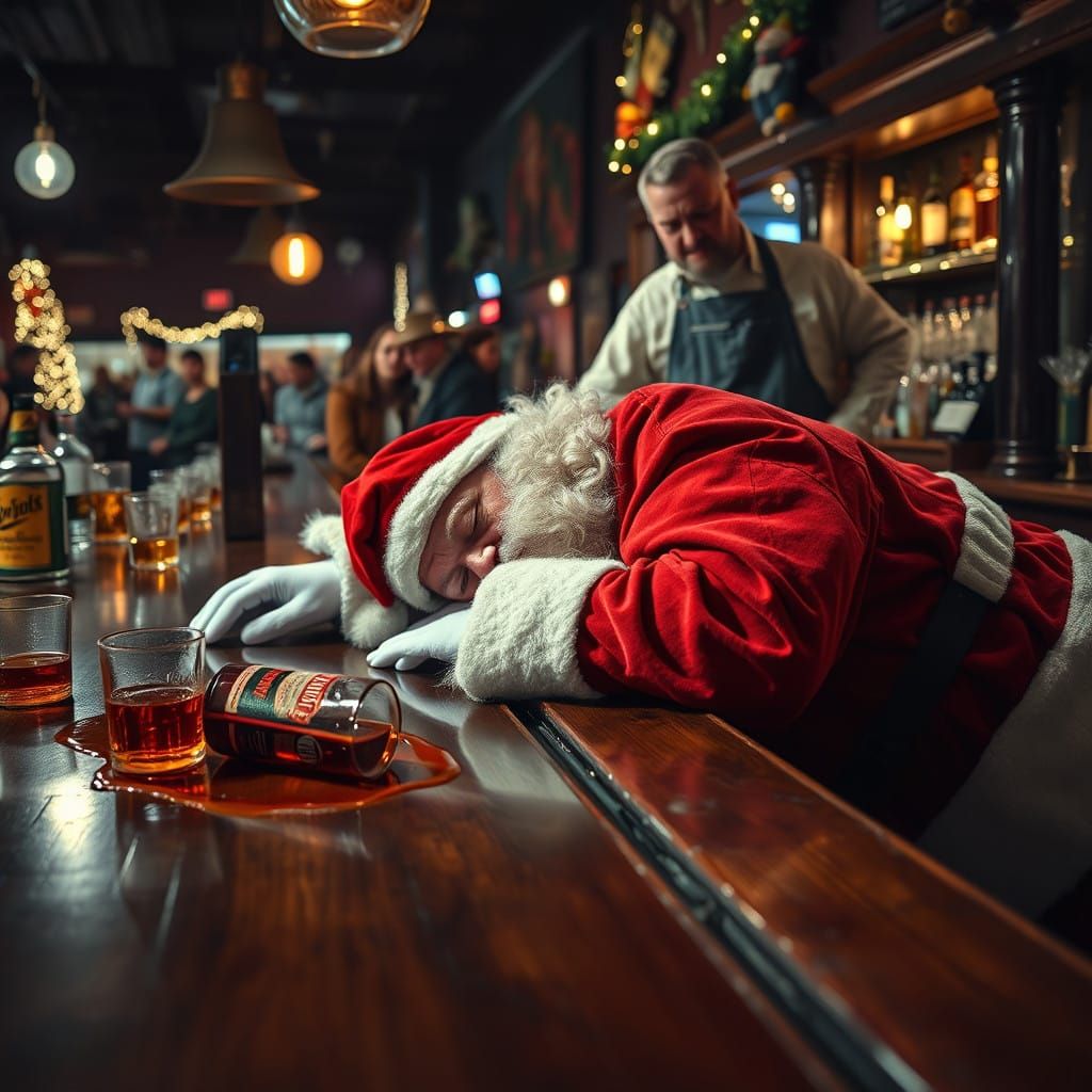 Santa Claus' Christmas Eve Binge in Anderson, South Carolina