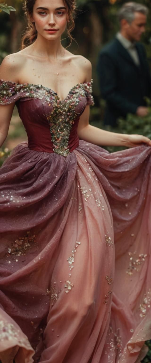 Woman in Garden: Impressionist Portrait Photography