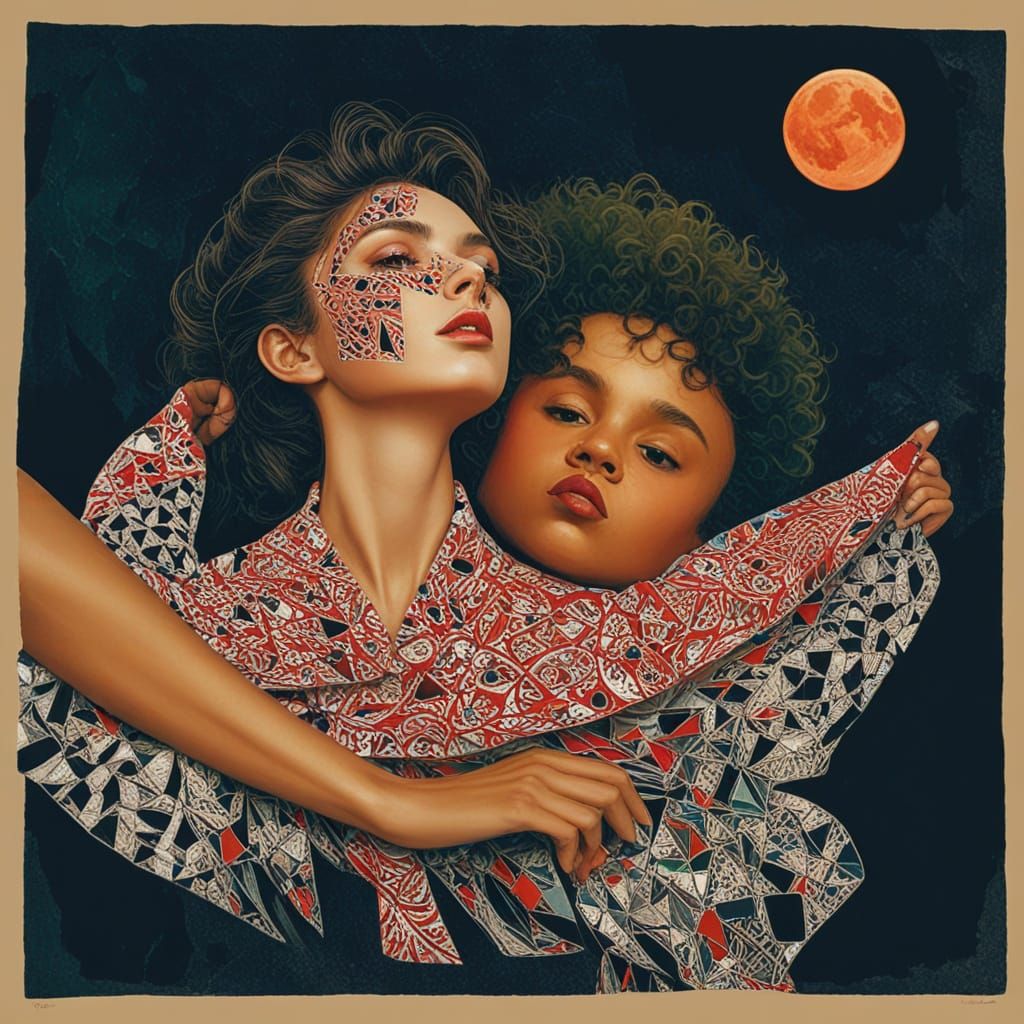 Tattered Glamour on Windswept Moor at Twilight