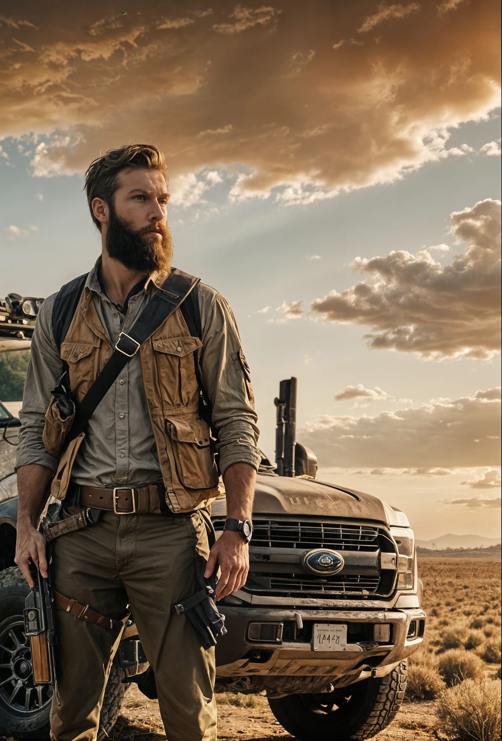 Cleaned Image of Trees in a Landscape