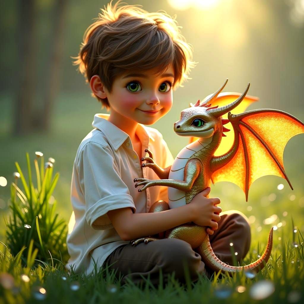 Lush Vegetation with Sparkling Natural Lighting