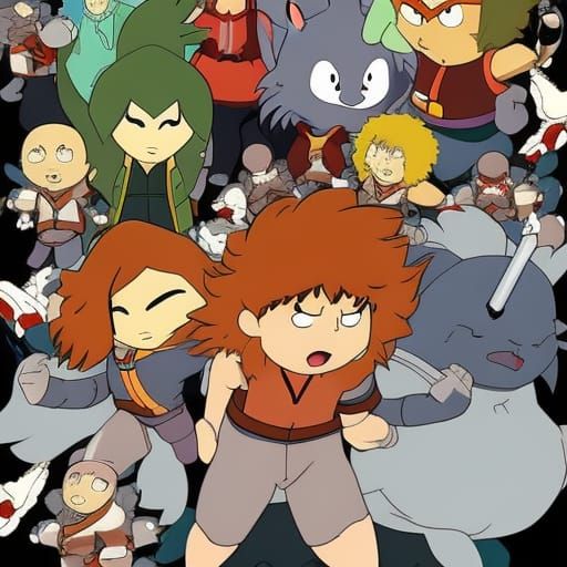 Thundercats as South Park: Anime Key Visual