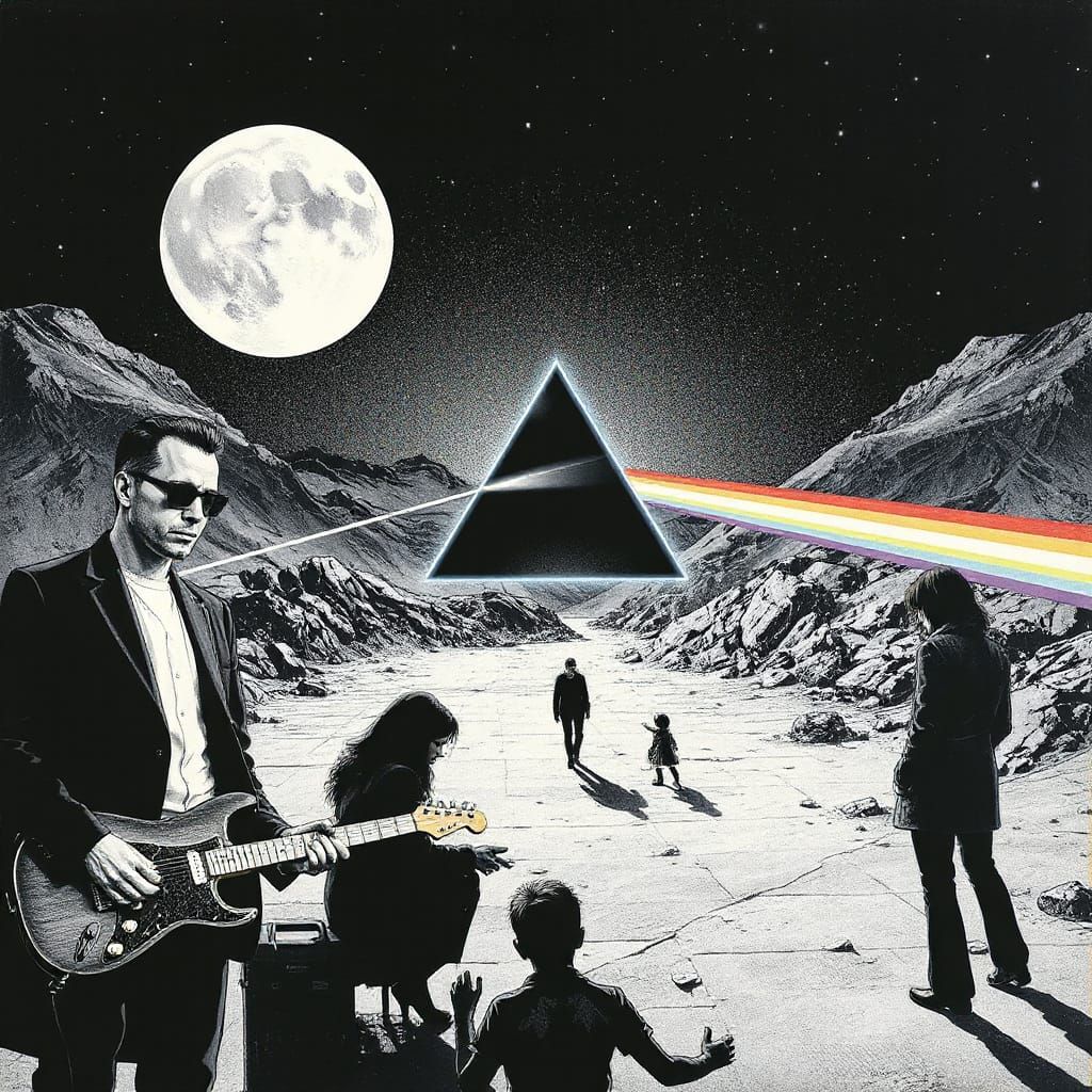 Dark Side Moon: Comic Book Art Cover