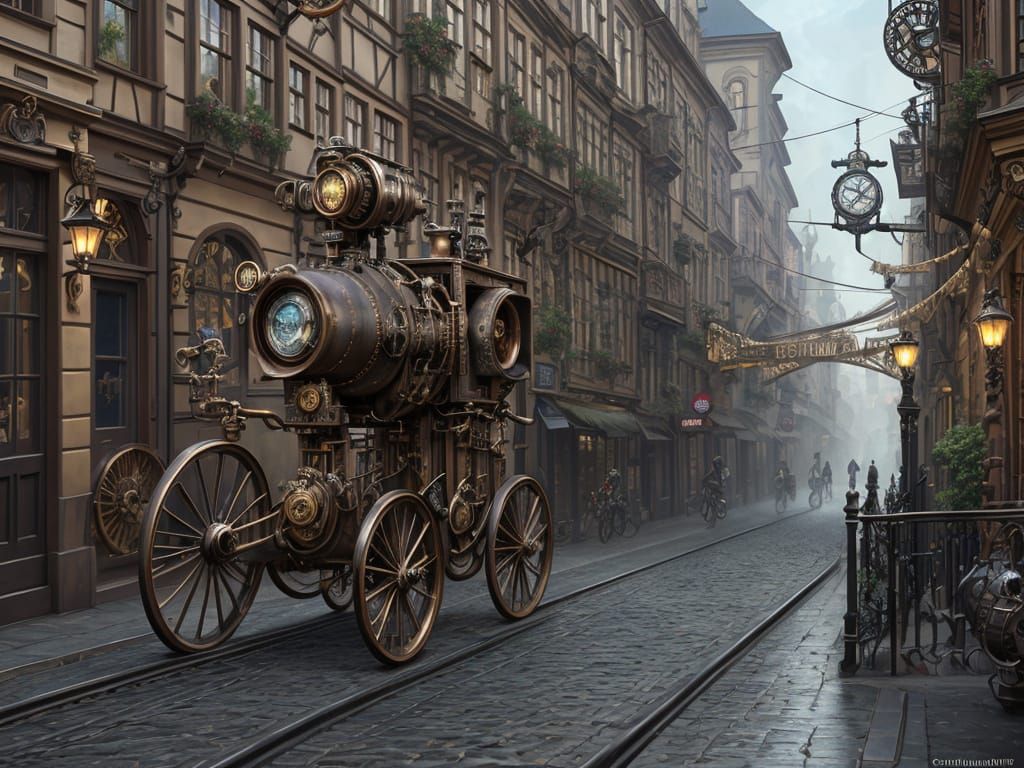 Steampunk Bicycle Crafted From Recycled Materials