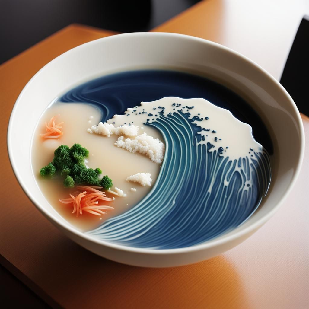 Ocean in Miso: An AI's Serene Vision