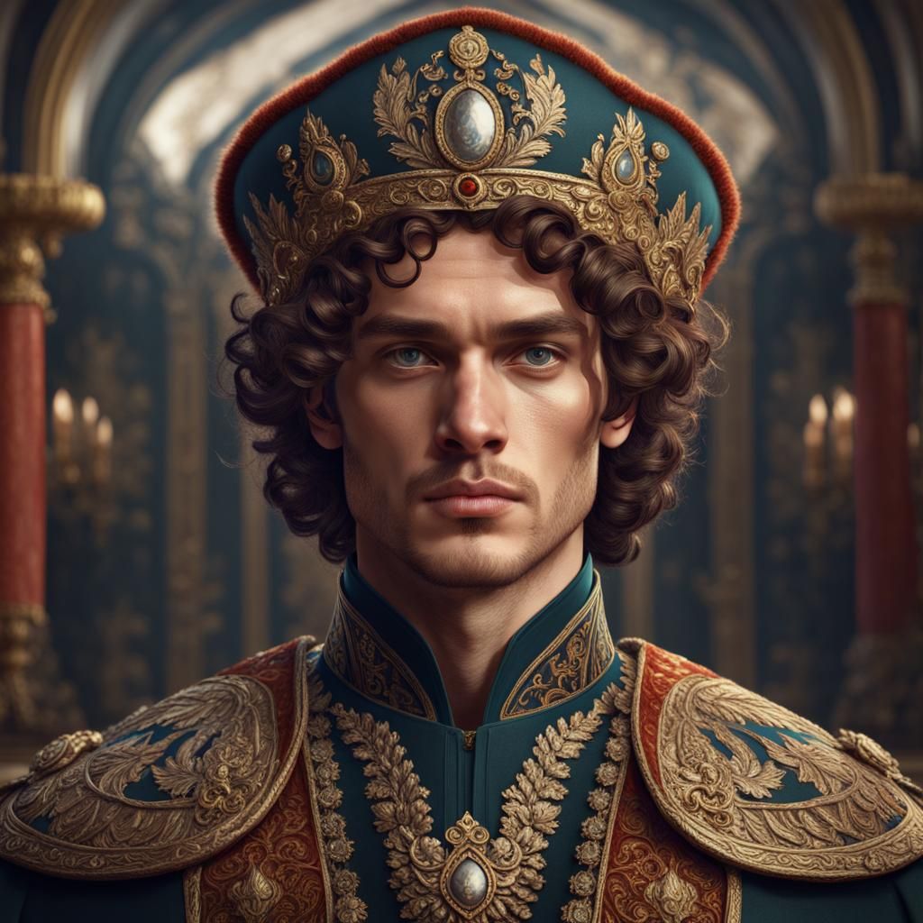 Young Russian Royal in Detailed Matte Painting
