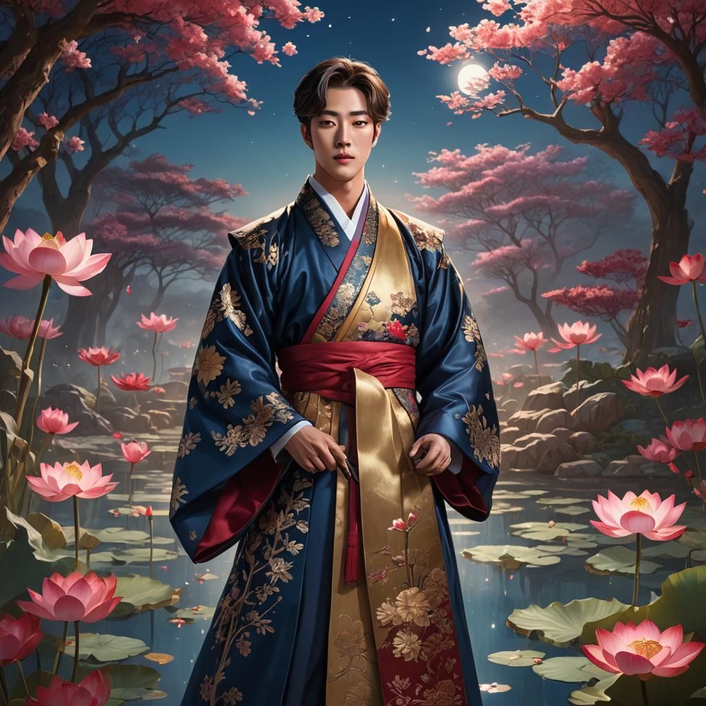 Kim Seokjin as Korean Prince in Fantasy Garden