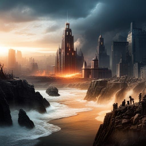 Epic War Between Worlds: Digital Matte Painting