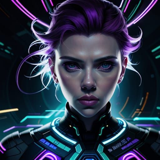 Scarlett Johansson as Psychic Powerhouse: Sci-Fi Concept Art