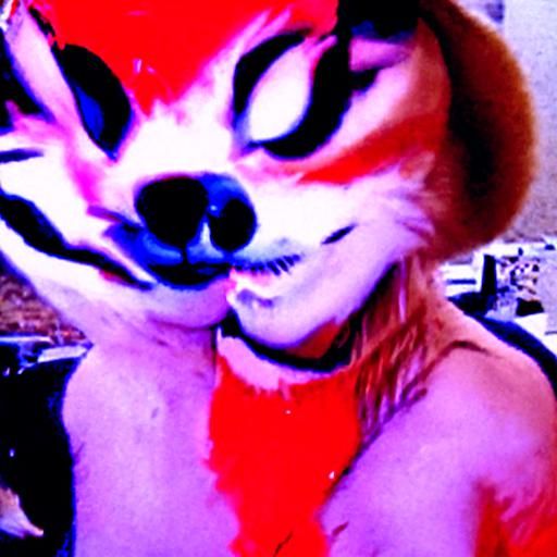 Stylized Furry Fox Character Illustration