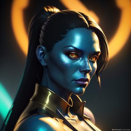 Melting Cosmonauts in Dystopian Bar: Impasto Gouache