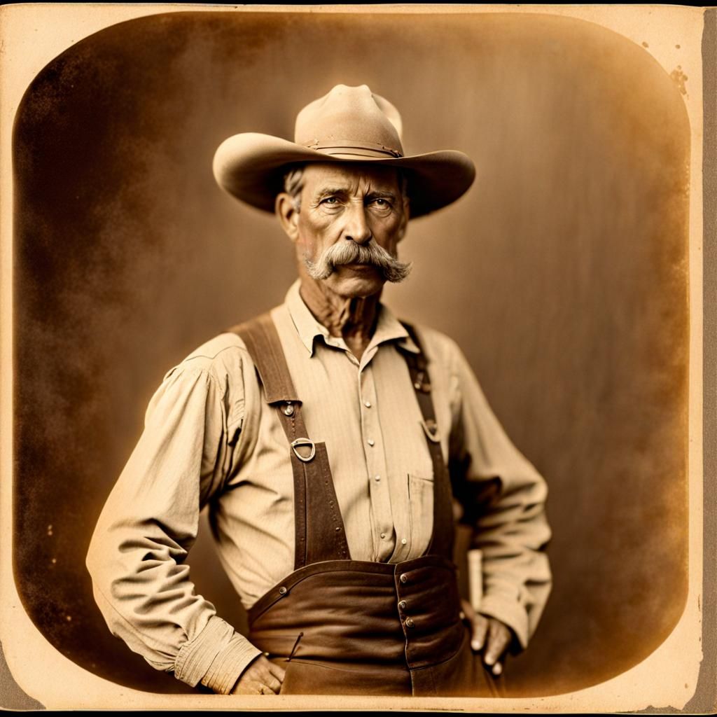 Farmer in Sepia: An Old Silver Nitrate Photo