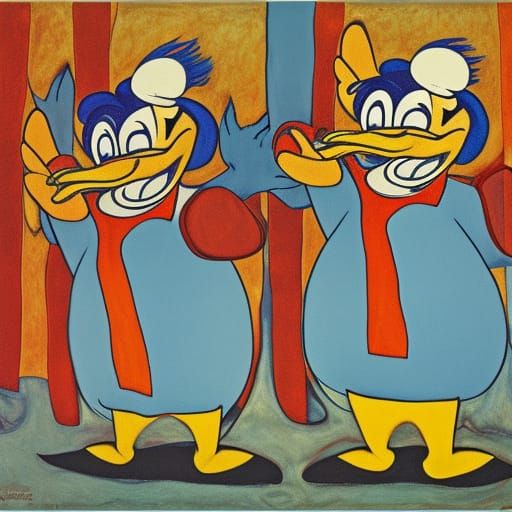 Donald Duck and Trump's Flamenco Dance