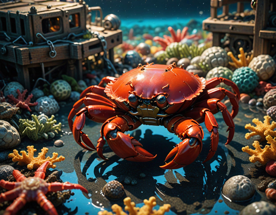 Another Mechanical Spy-cam Crab, Caught off the Coast of Daytona Beach