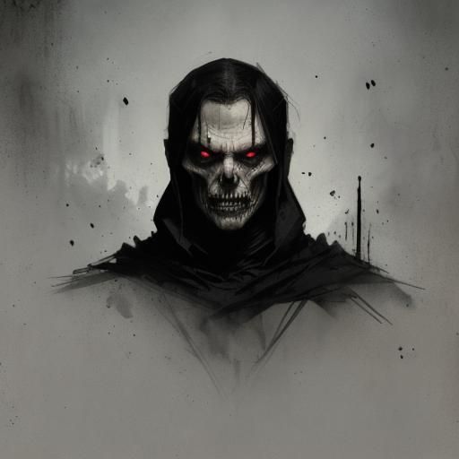 Sinister Spooky Goober in Dark Fantasy Style