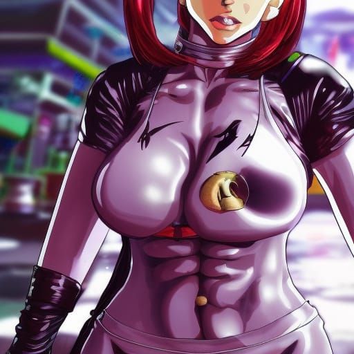 Cynthia Rothrock as C.Viper in Manga Style