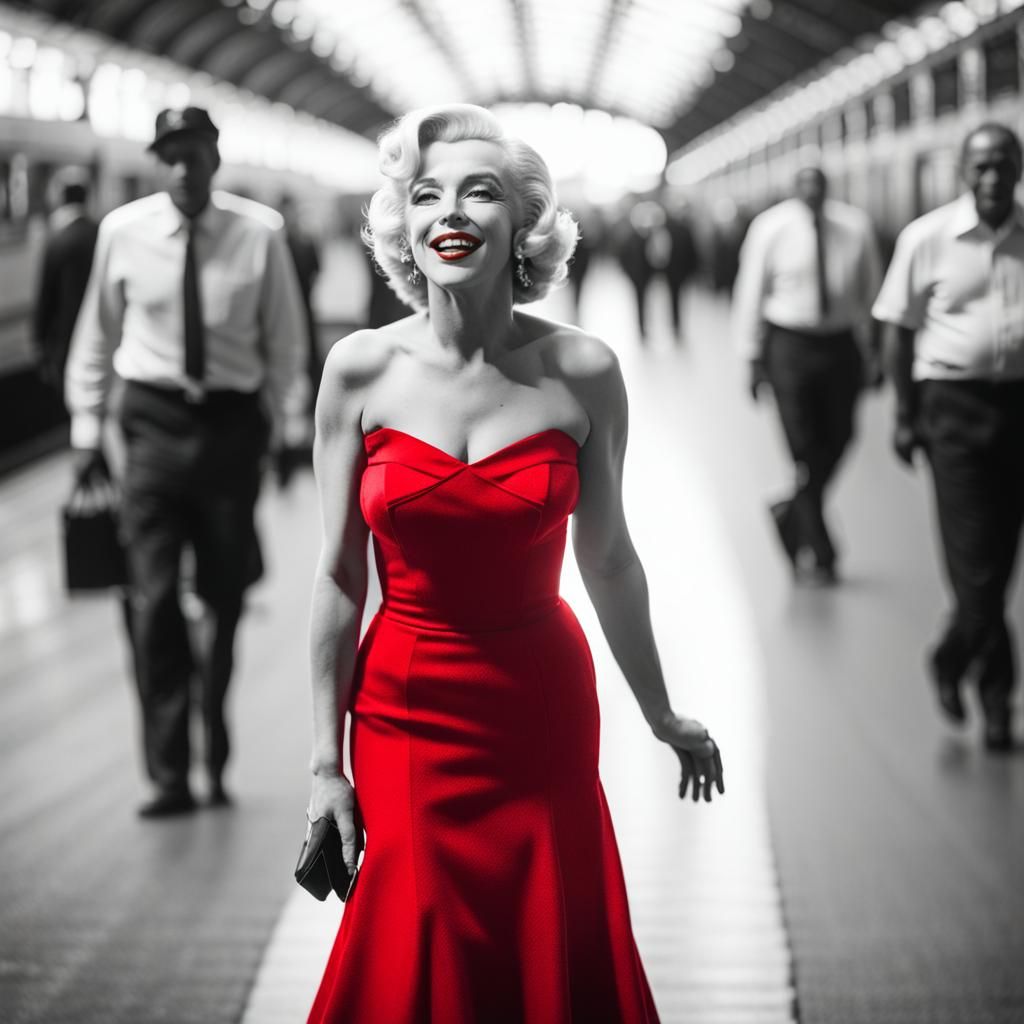 Humphrey Bogart Meets Marilyn Monroe