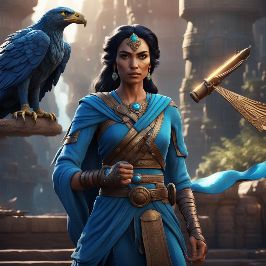 Princess Jasmine blue eagle jedi warrior