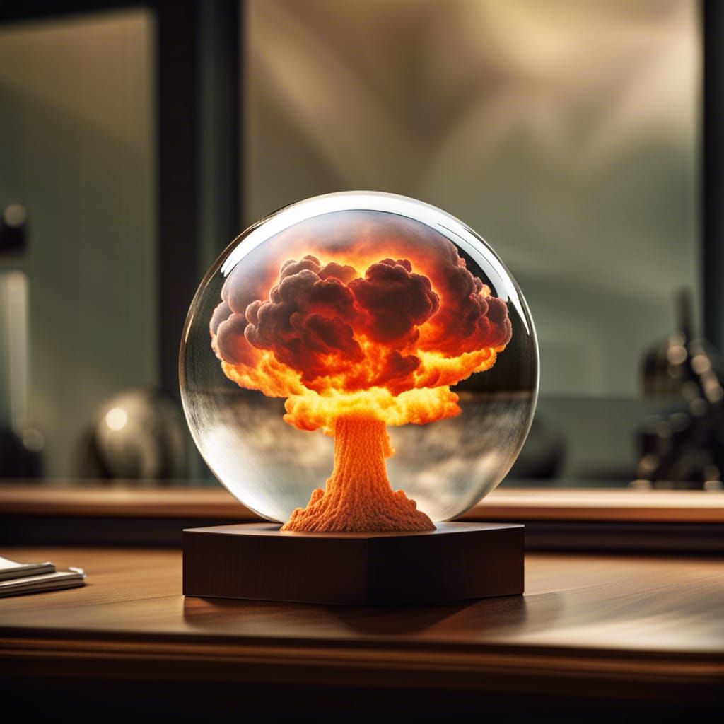 Nuclear Explosion Contained in Glass Sphere
