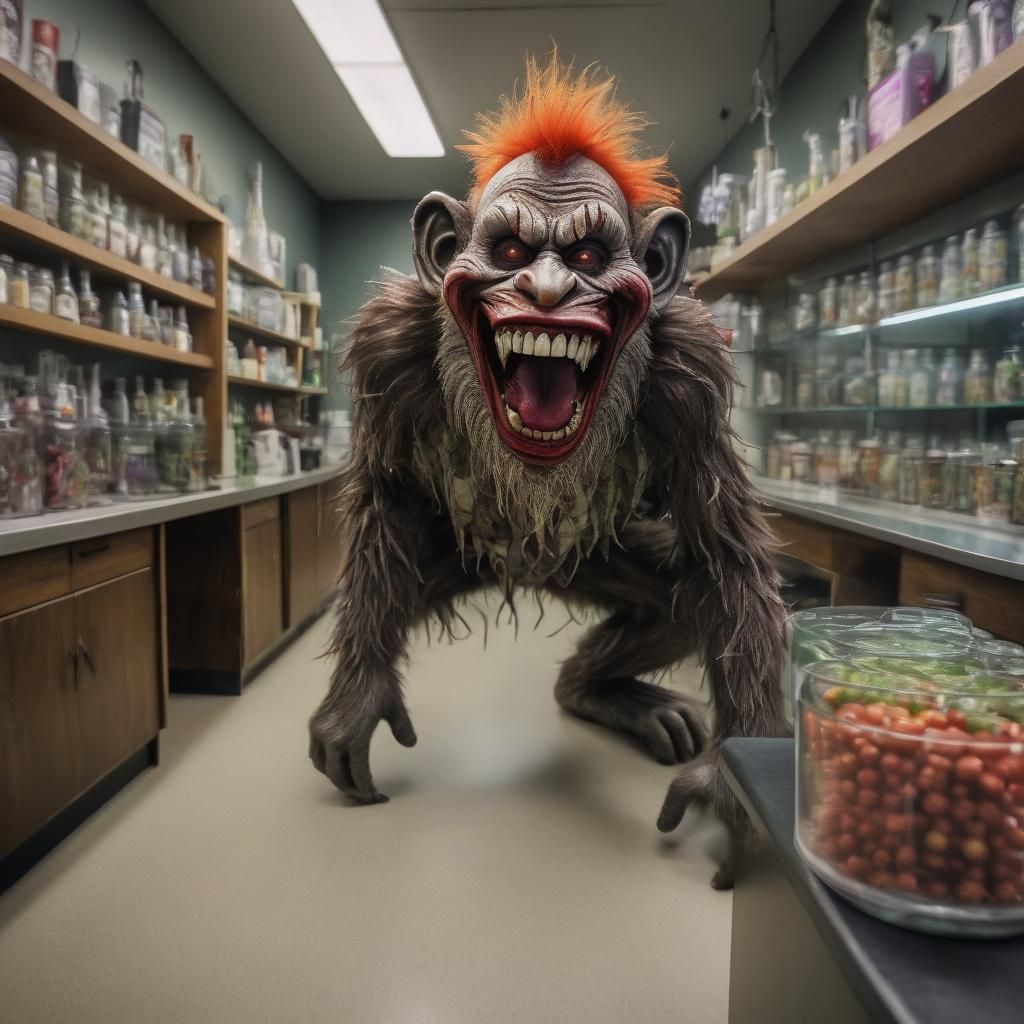 Zombie Monkey Clown at the Dispensary