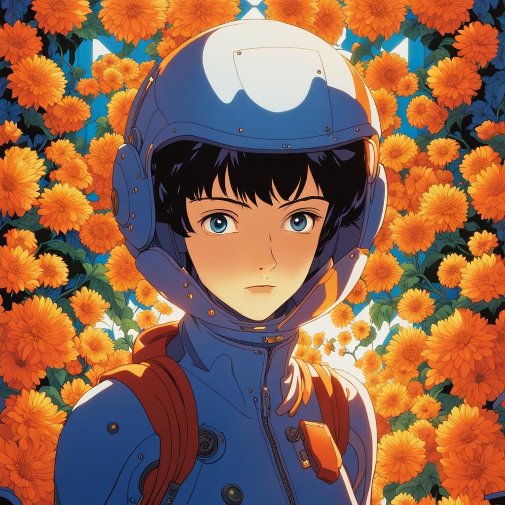 Woman in Plugsuit in Tokyo, Cel-Shaded Anime Style