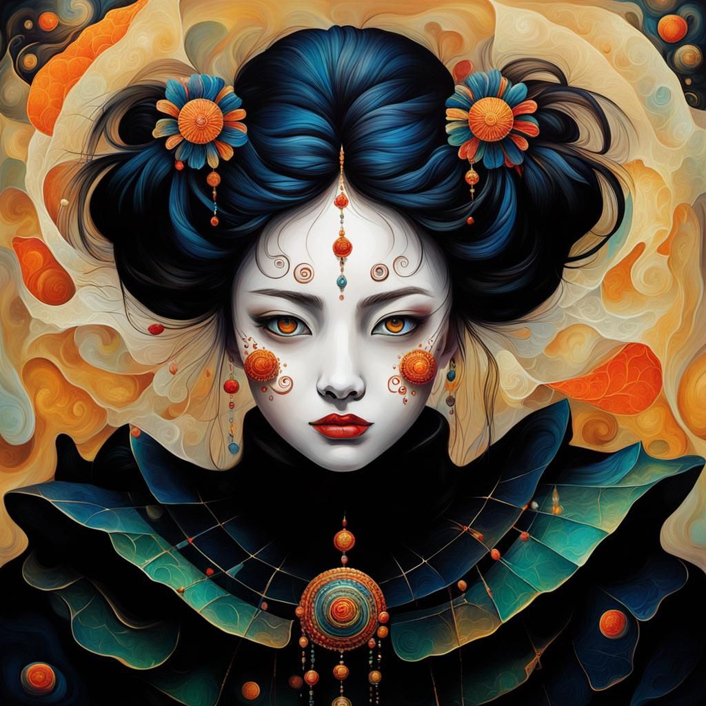 Abstract Art with Complementary Colors