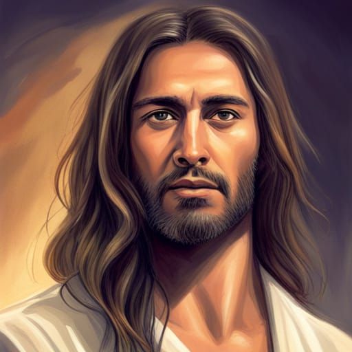Jesus with Semitic Features and Olive Skin