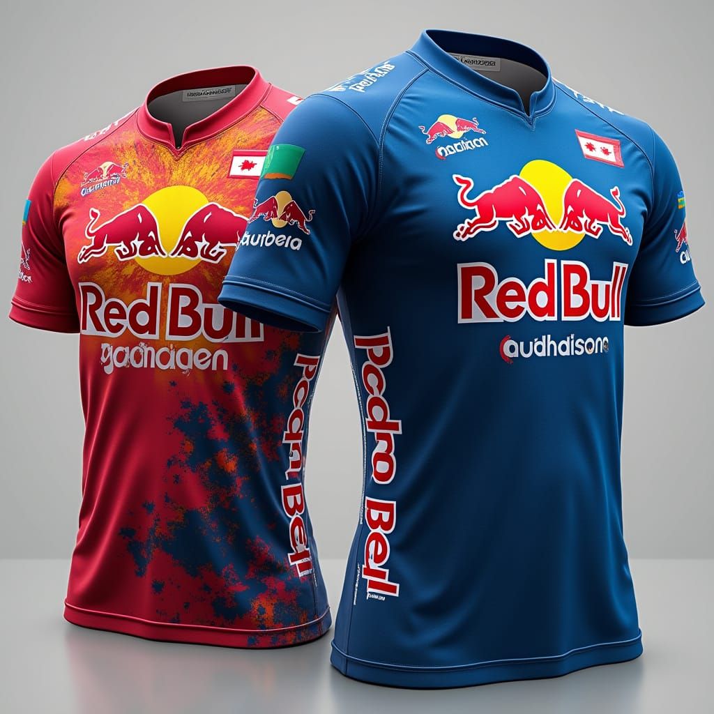 Hyperrealistic Comparison of 4 MTB Jersey Models in Vibrant ...