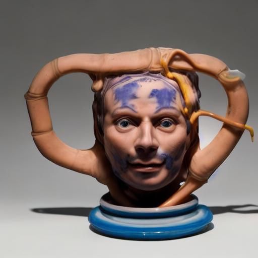 Porcelain Computer Scientist in 1920s Style