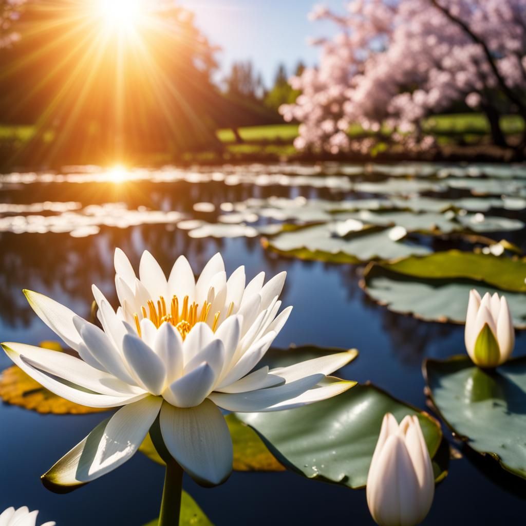 white water Lilly