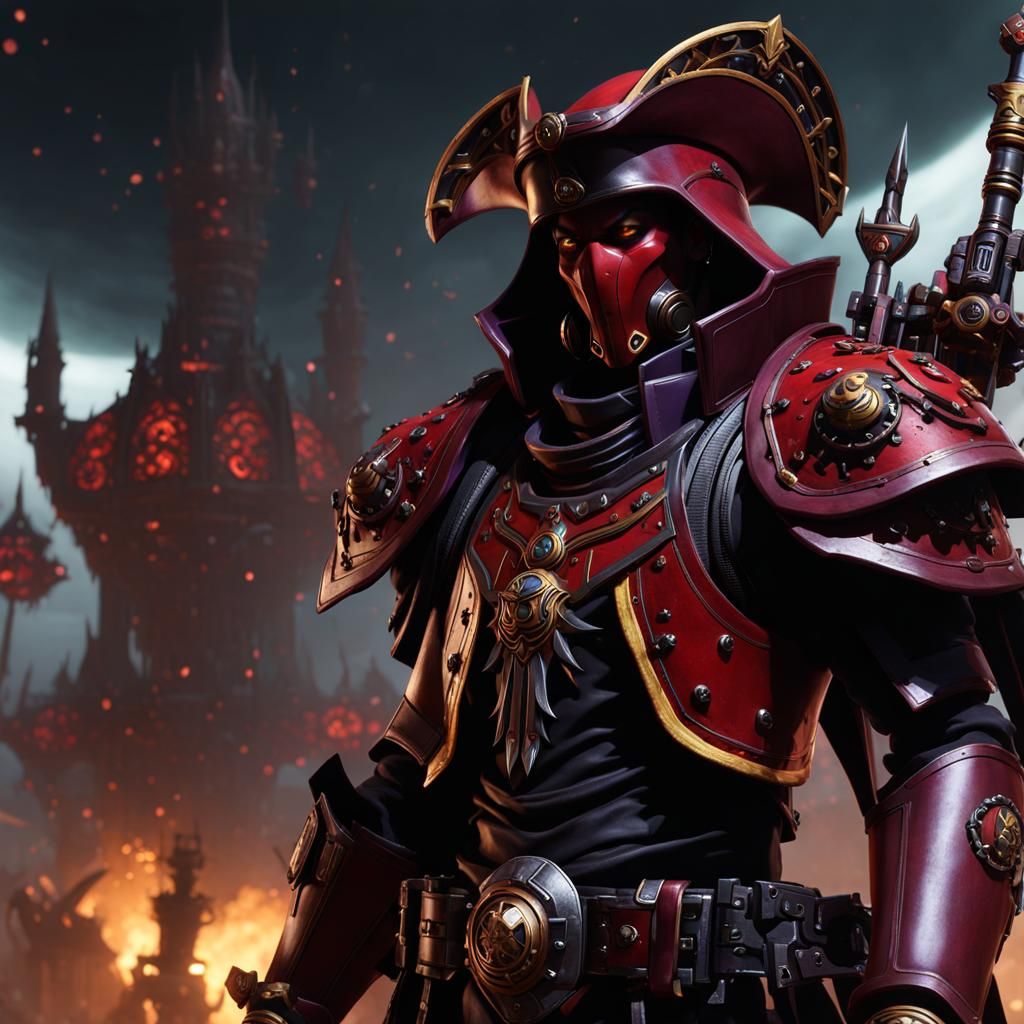 Warhammer 40k Dark Eldar Rogue Trader Portrait