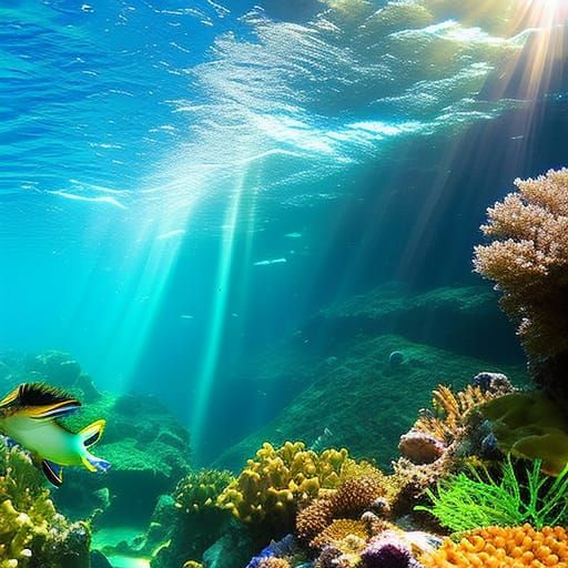 Vibrant Coral Reefs in Underwater Wonderland