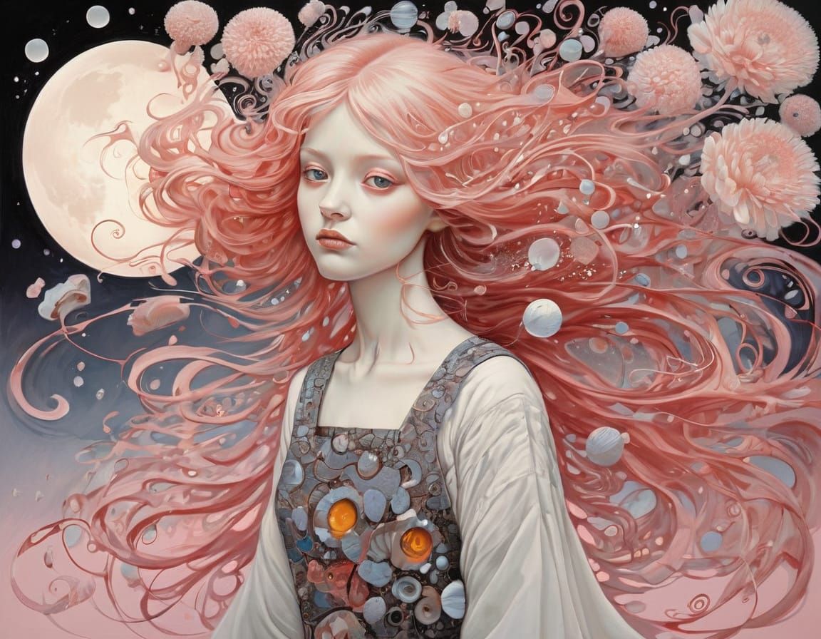 Dreamlike Surreal Scene in Fantastic Realism Style